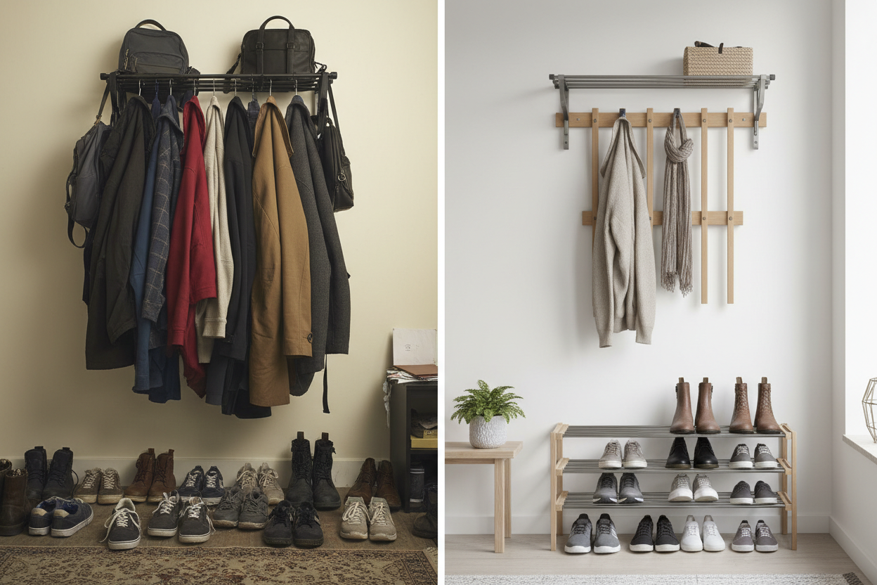 The Common Entryway Rack Layout Mistake to Avoid