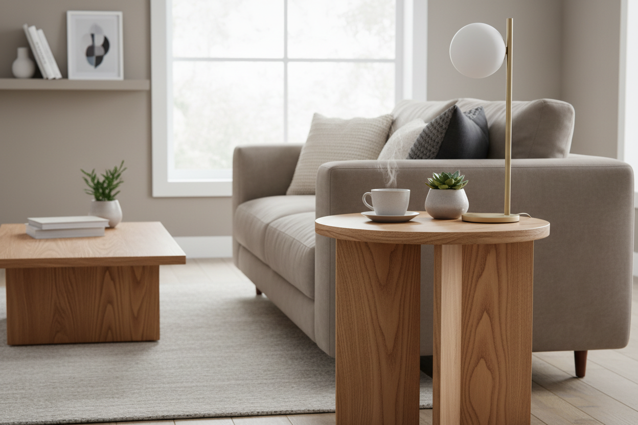 Why a Round Wood Side Table Is the Missing Piece Your Living Room Needs