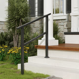 102 cm Minimalist Satin Black Stair Banister with Adjustable Angle