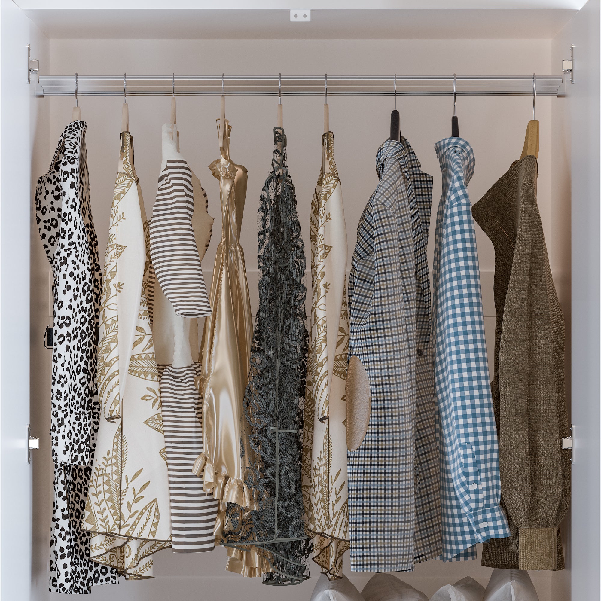 Armoire miroir pleine longueur moderne blanche de 80 cm avec plusieurs tiroirs et étagères réglables