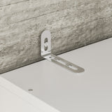 80 cm Modern White Entryway Cabinet with Spacious Drawers - Sleek Design