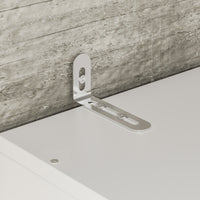 80 cm Modern White Entryway Cabinet with Spacious Drawers - Sleek Design