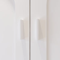 Meuble de rangement pour toilettes moderne blanc de 80 cm avec porte-rouleau de papier toilette