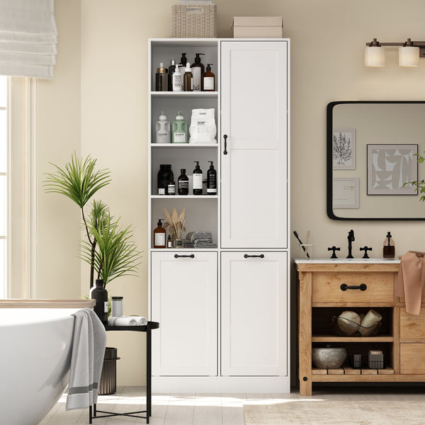 80 cm Modern White/Black Elegant Bathroom Cabinet