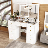 #Color_White/Glass Tabletop