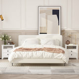 End Table Side Table with 2 Drawers & Shelf Bedside Table Nightstand with Wooden Legs
