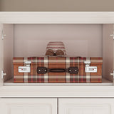 Wardrobe Heavy Duty Clothes Closet Storage Cabinet Armoire with Metal Handles for Small Living