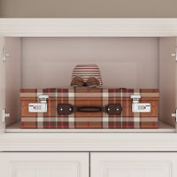 Wardrobe Heavy Duty Clothes Closet Storage Cabinet Armoire with Metal Handles for Small Living