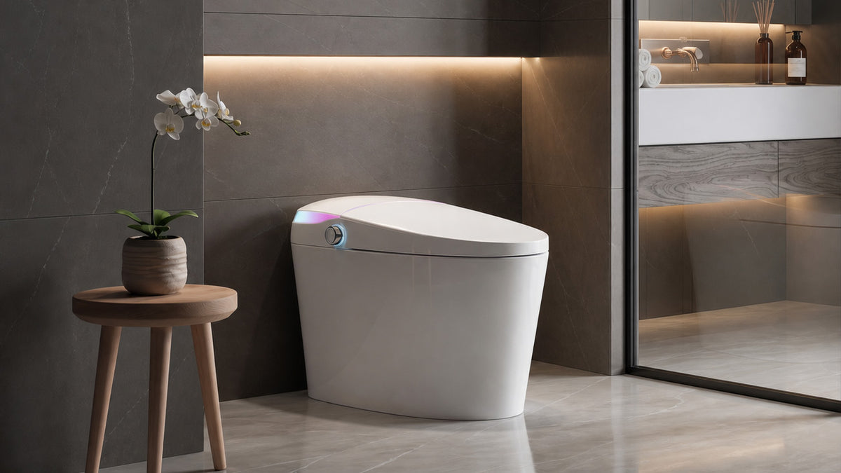 16.1" Smart Toilet with Side Knob Control and Ambient Night Light