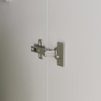 Armoire de penderie moderne blanche à 5 niveaux avec 2 portes de 80 cm