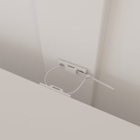 Meuble TV blanc moderne classique de 58,8 pouces avec cheminée électrique lumineuse et étagères ouvertes