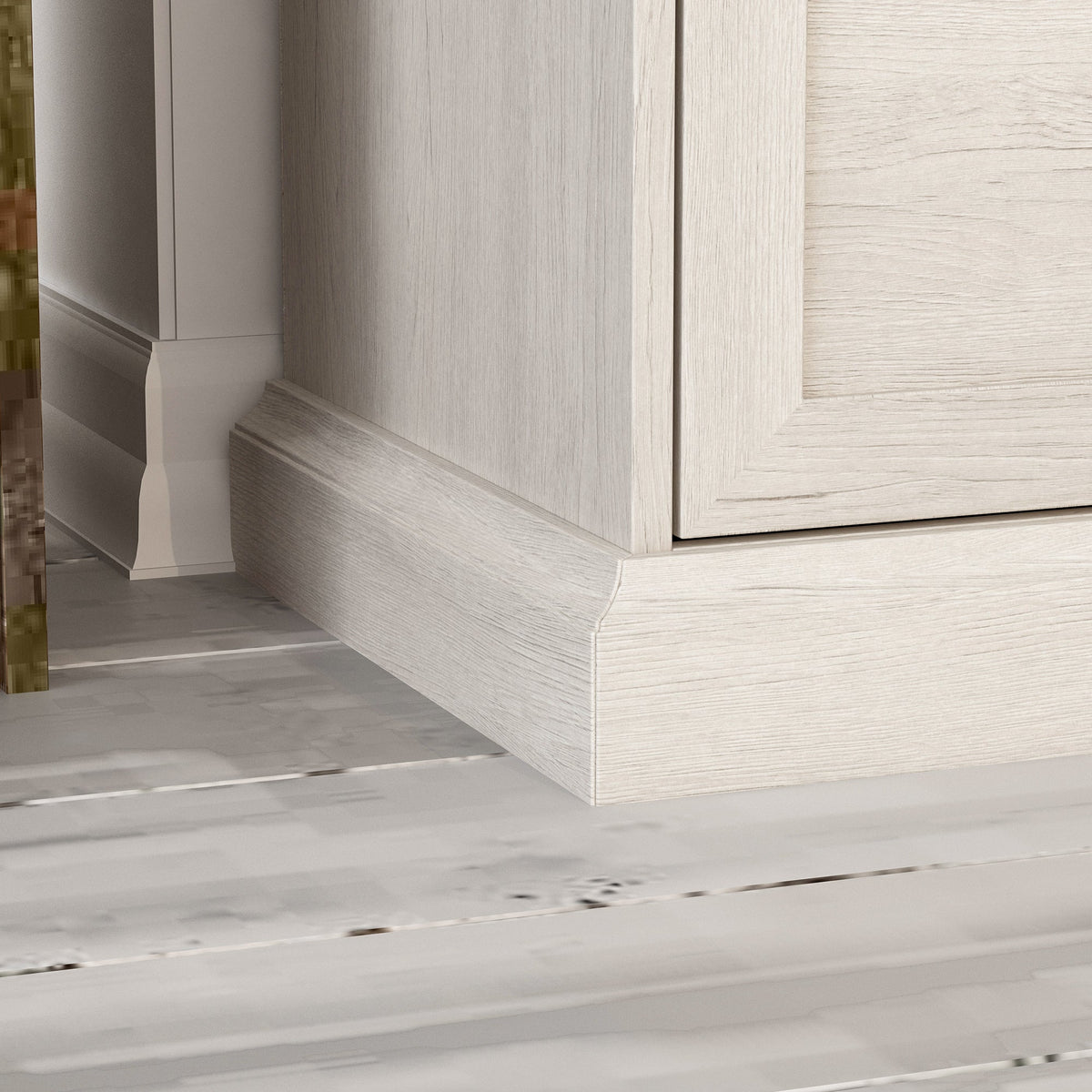 180 cm Modern White/Gray Dresser with 9 Drawers