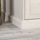 Commode moderne blanche/grise de 180 cm avec 9 tiroirs