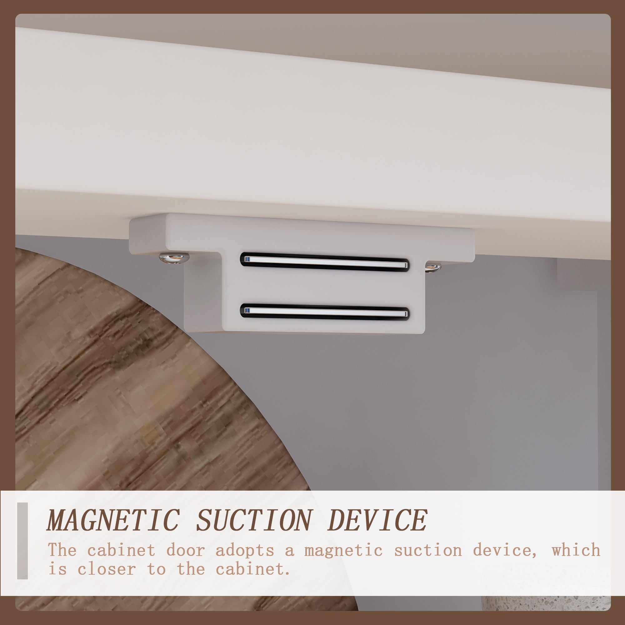 76.2 cm Modern Minimalist White Tall Storage Cabinet with 6-Tier Adjustable Shelves, Drawers and Shutter Door