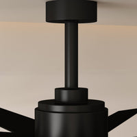 80 cm Modern Dark Brown Ceiling Fan with Dual-Tone Blades and 3-Color LED Light
