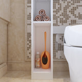 80 cm Modern White Toilet Storage with Tissue Holder