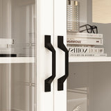160 cm Classic White Large Display Cabinet Corner Shelf Storage Organizer Bookshelf in Combination