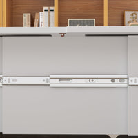 Lit escamotable blanc moderne et minimaliste de 157 cm avec prises électriques