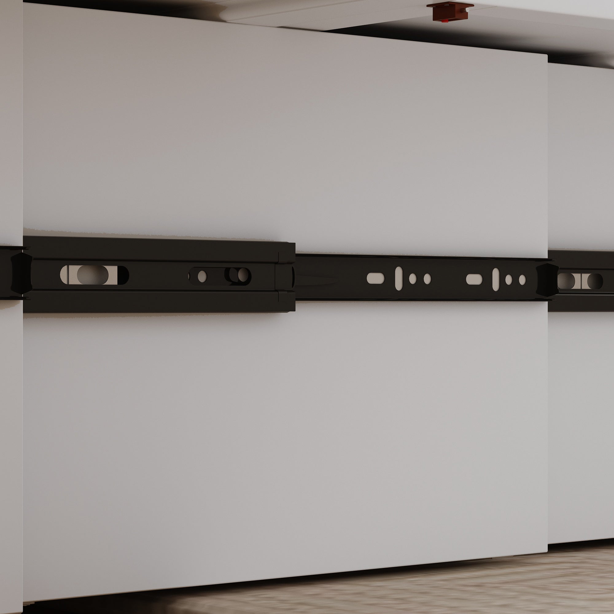 Lit pliant moderne et minimaliste blanc de 140 cm avec prises électriques
