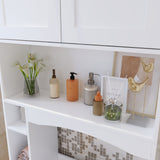 80 cm Modern White Toilet Storage with Tissue Holder
