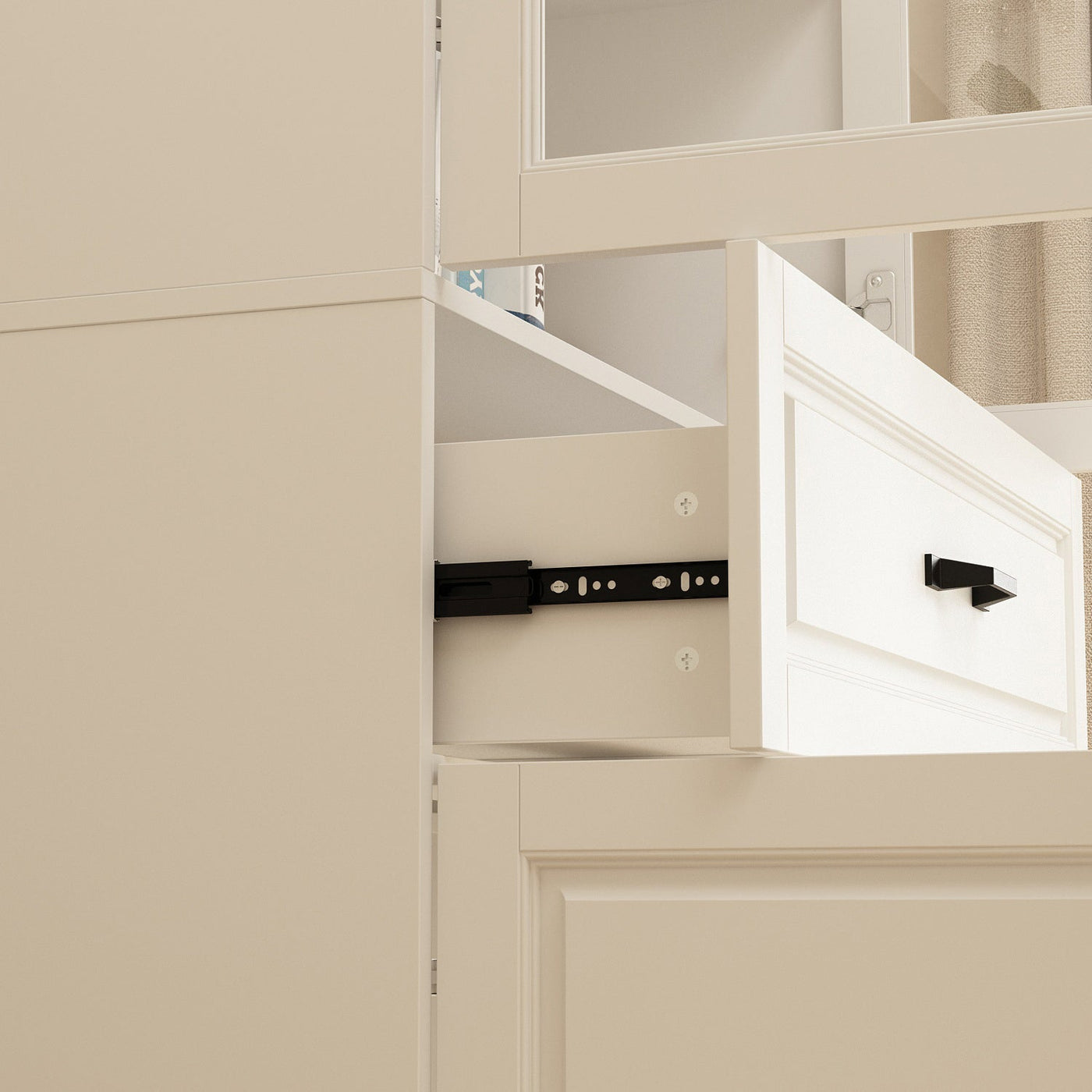 80 cm Classic White Display Cabinet Corner Shelf Storage Organizer Bookshelf in Combination