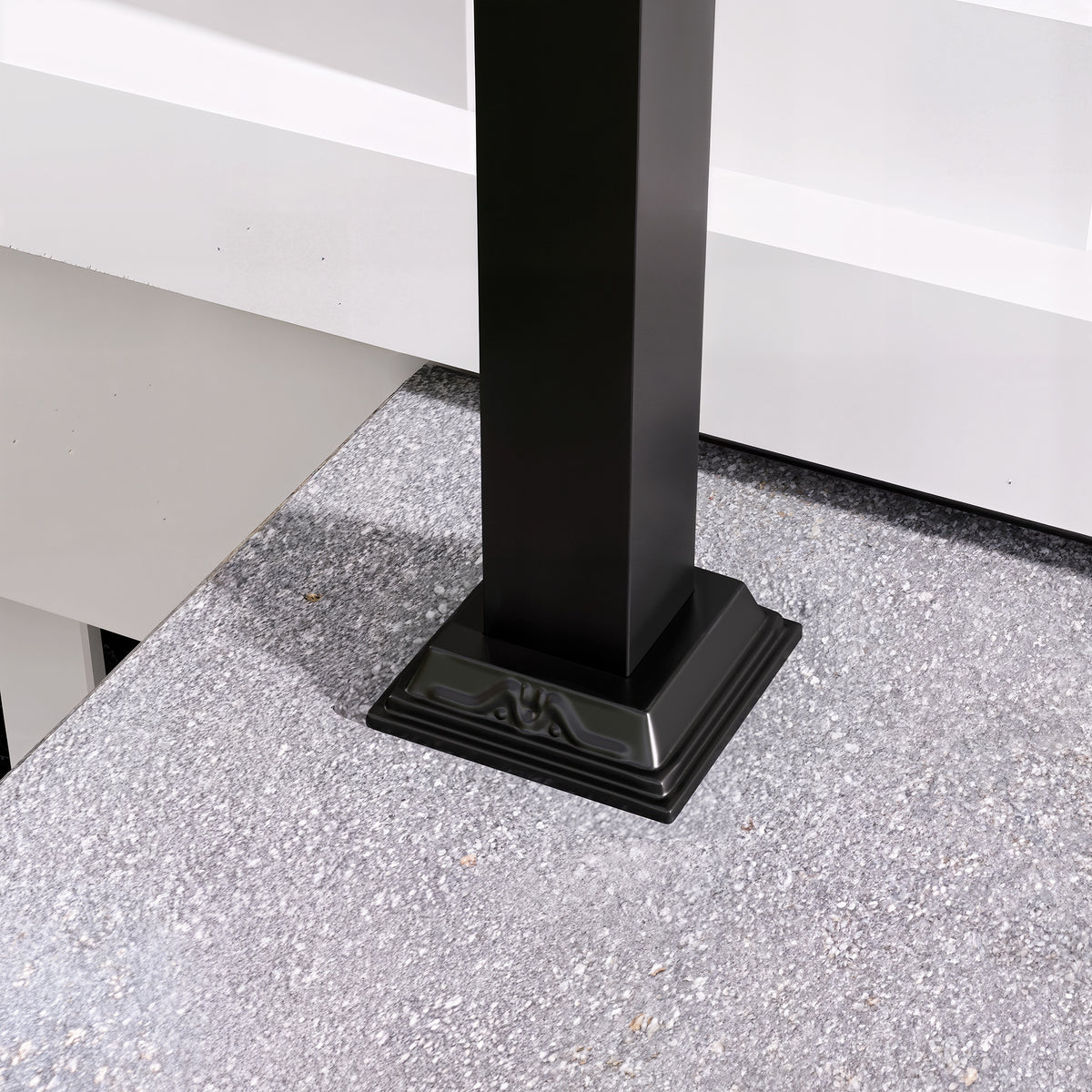 Main courante d'escalier moderne noire mate de 82,3 pouces avec angle réglable