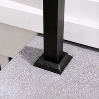 Main courante d'escalier moderne noire mate de 82,3 pouces avec angle réglable