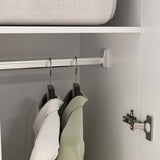 80 cm Modern White 5-Tier Armoires Wardrobe Cabinet With 2 Doors