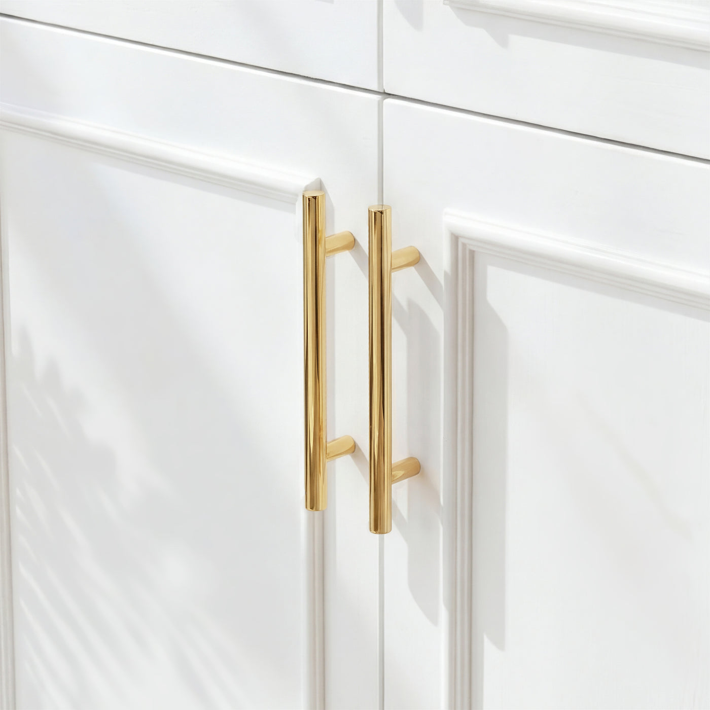 81 cm Modern White 4-Door Armoire
