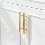 81 cm Modern White 4-Door Armoire