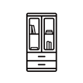 Bibliothèques et vitrines