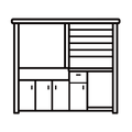 Cuisine et salle à manger extérieures